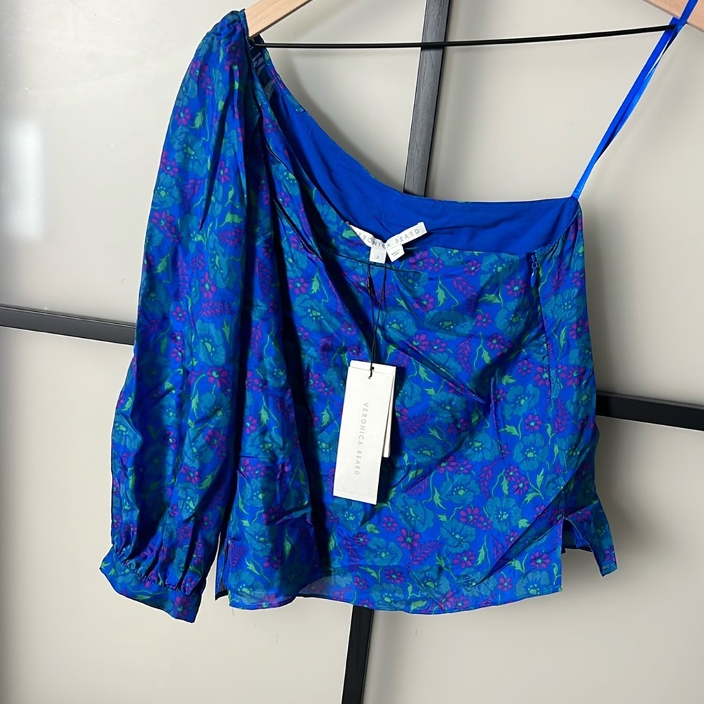 NWT Veronica Beard Lyric Top Silk Size 2
